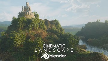 Blender  Tutorial - Create a Beautiful River Landscape in Blender | Free Addon