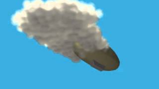 Airship Cloud Collision Dynamics