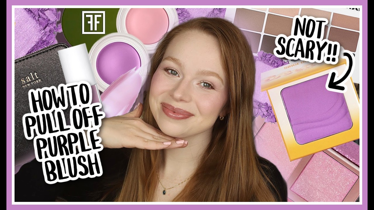 Если вас пугает фиолетовый оттенок румян... Посмотрите это!