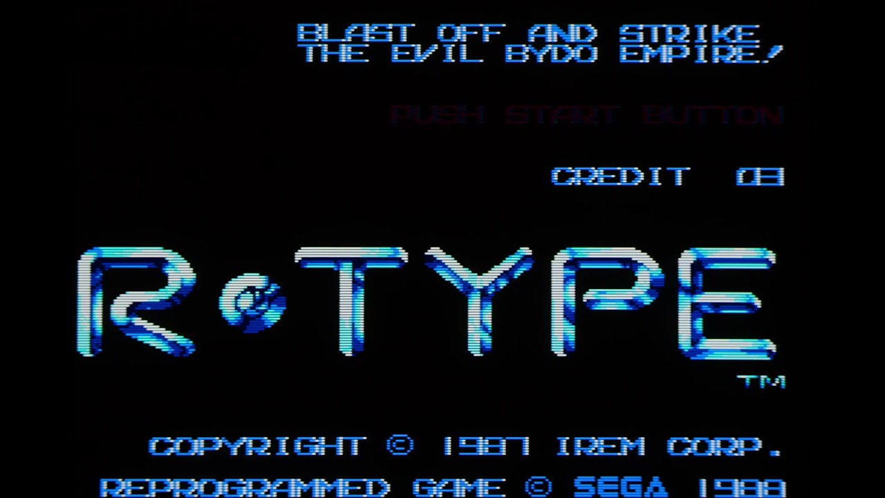 R-Type Intro (Master System) - Sony BVM-D32 (Reference CRT Monitor)