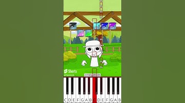 Sprunki IQ Challenge | Pull the string & choose the right color!(@PADLOTOON) - Octave Piano Tutorial