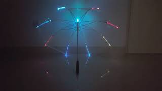 LED Light Transparent Umbrella Shining Glowing Changing Color Flashlight Parasol screenshot 5