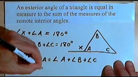 Exterior Angle Theorem for Triangles 128-2.12