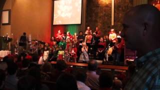 Christmas Eve Family Gathering - Children Singing