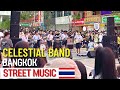  street music 6  celestial band  music at siam square bangkok thailand in 4k