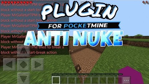Plugin AntiNuke for PocketMine | ANTIHASTE | PMMP | DOWNLOAD
