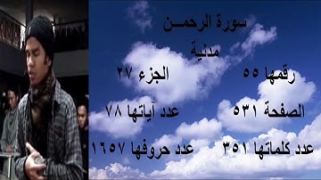سورة الرحمن كاملة بصوت القارئ مزمل حسب الله - Muzammil Hasballah -  Surah Arrahman