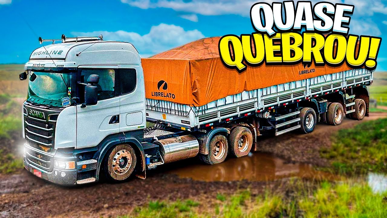 QUASE QUEBROU A CARRETA NA ESTRADA 😱😭