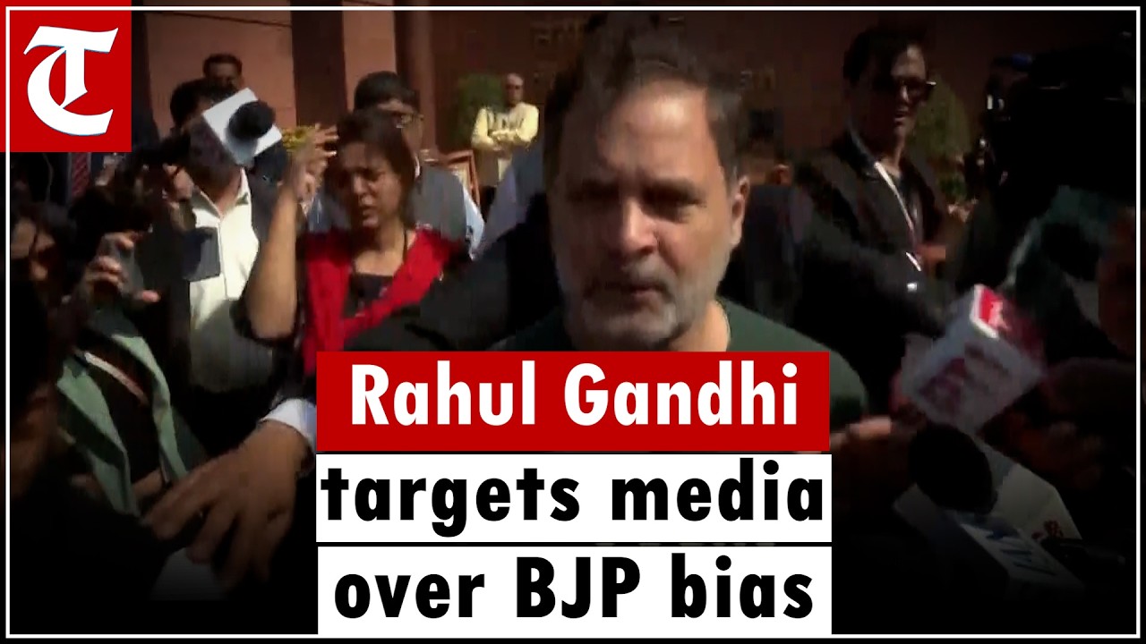 Rahul Gandhi accuses media of following BJP directives, calls it disservice