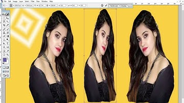 Unique method to cropping pictures in different styles with cubic design in background.