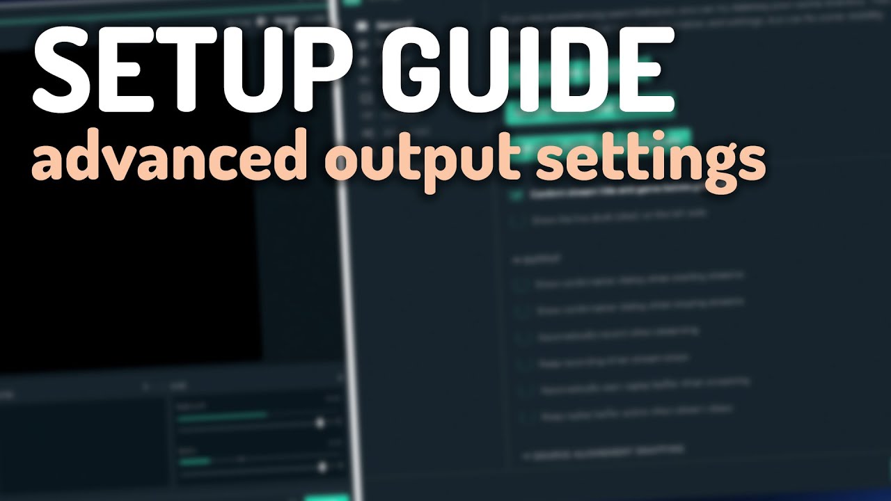 How To Setup Advanced Output Settings Streamlabs Obs 19 Ebuyer Guide Youtube