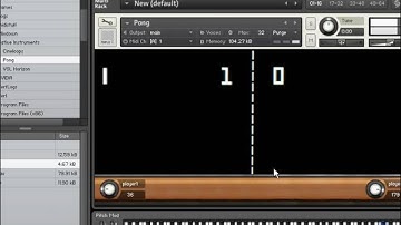 Pong inside Kontakt 4
