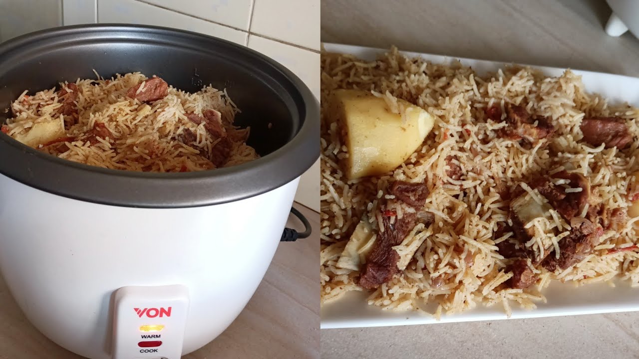 Kupika Pilau Kwenye Rice Cooker Tamu Na Ya Kuchambuka Atari (2021 Najla's kitchen)