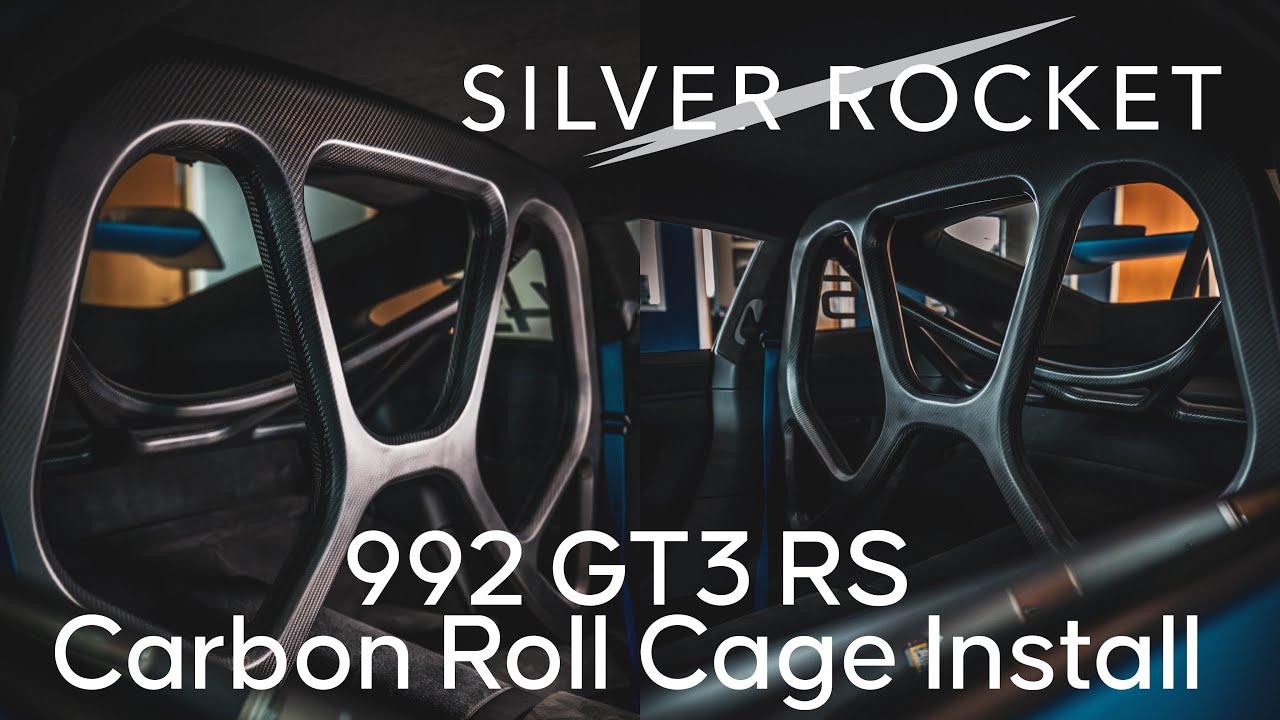 992 GT3 RS Silver Rocket Carbon Roll Cage Install