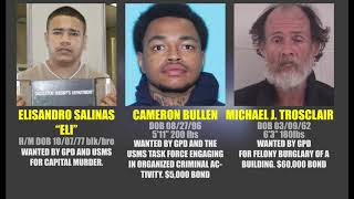 Information Galveston Police Department’s Top 10 Most Wanted Fugitives - March 2019 Update