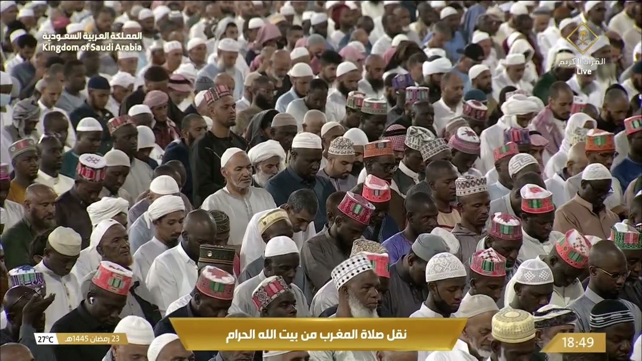 صلاة المغرب للشيخ عبدالرحمن السديس 23 رمضان 1445هـ