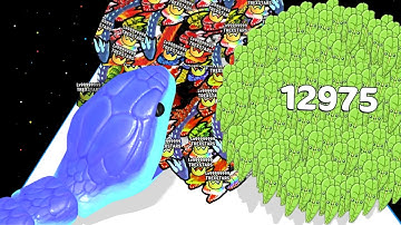 Snake Clash io Vs Food Battle - Level Up Satisfying ASMR Math Games (9999 Level Runner) New Update