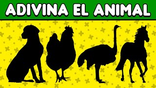 🐾 Adivina los ANIMALES por su SILUETA 👀 - Quiz Like