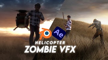 Zombie,Helicopter,Kalki VFX in Blender and after effects