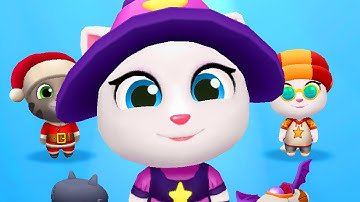 Talking Tom Gold Run Witch Angela Unlocked Walkthrough Part 82 - (Android iOS Gameplay)