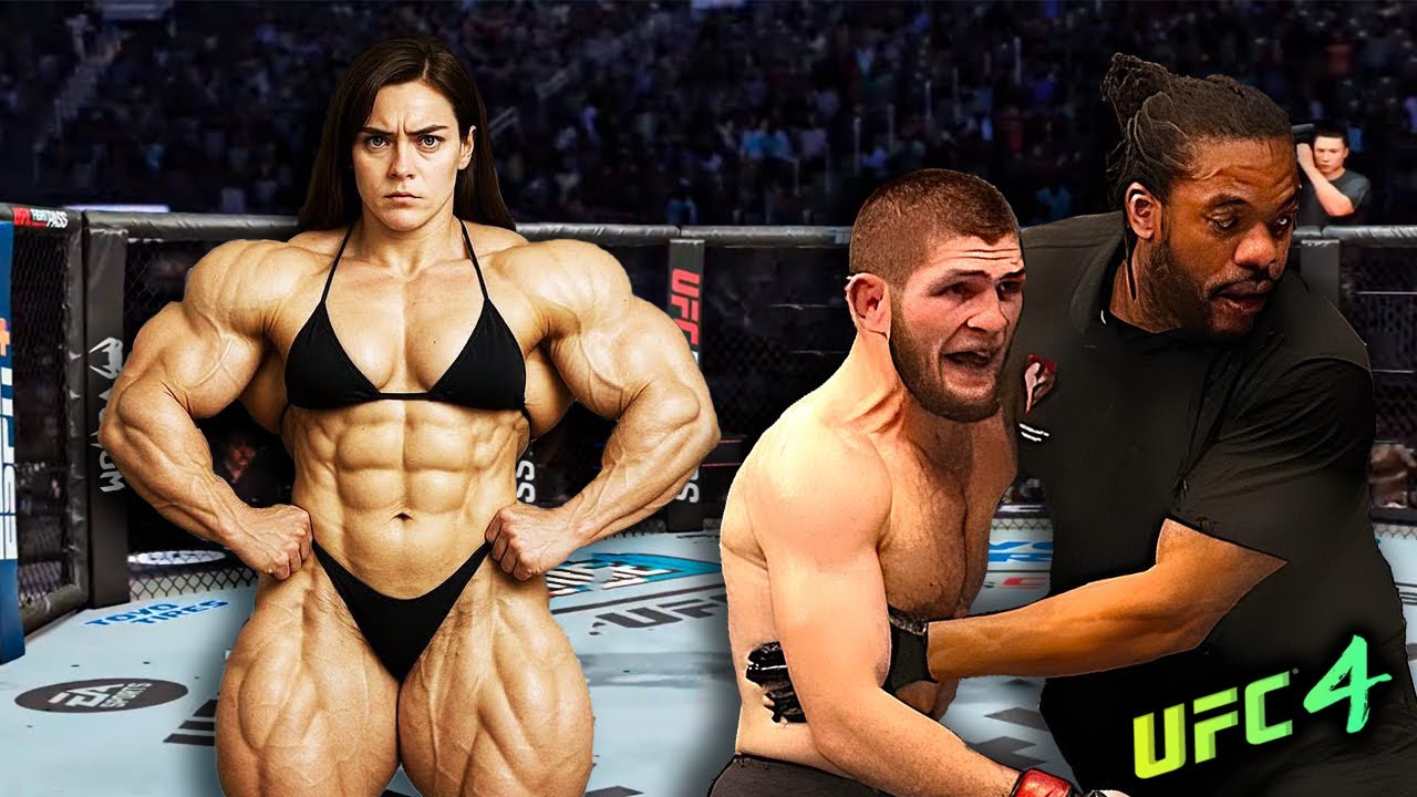 Khabib Nurmagomedov vs. Huge Female Hands (EA sports UFC 4)