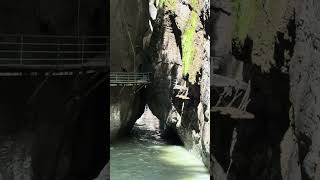 Amazing Aare Gorge near Meiringen in Switzerland