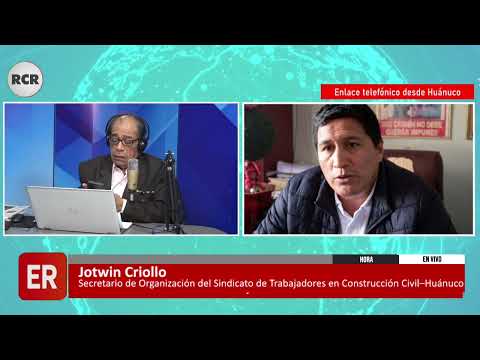 SE HAN RECIBIDO AMENAZAS CONTRA LOS TRABAJADORES DE CONSTRUCCIÓN CIVIL EN HUÁNUCO