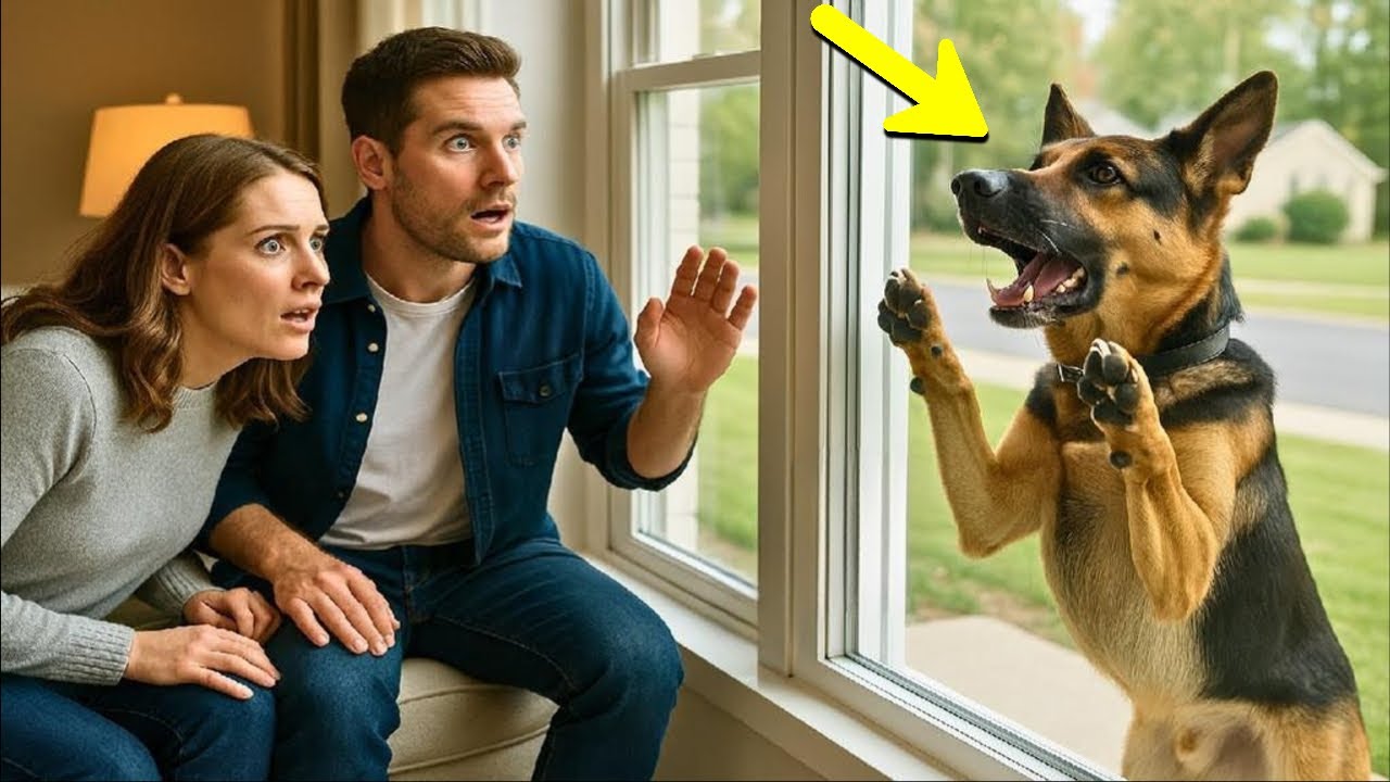 Miután apjuk eltűnt, egy furcsa német juhász kutya kezdett minden nap megjelenni az ablakuknál.