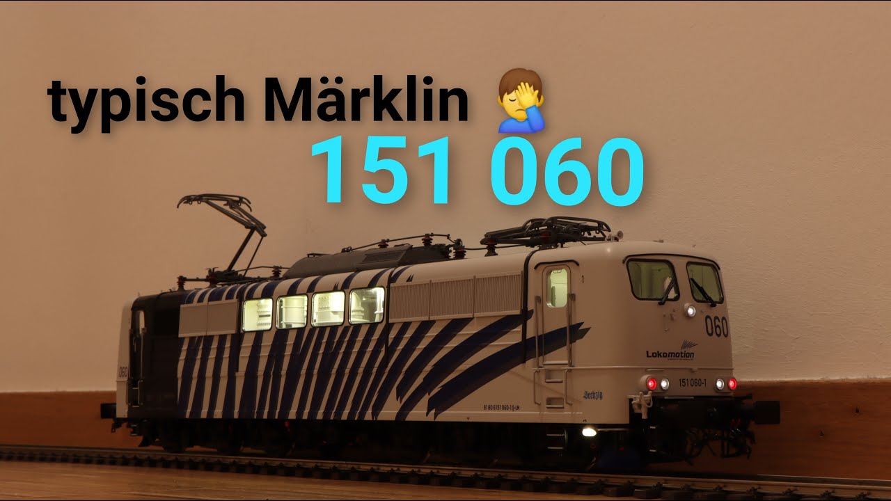 Märklin 55257 Spur 1, 1:32 Lokomotion 151 060 Zebra, Unboxing, Kritik und Vergleich mit dem Original