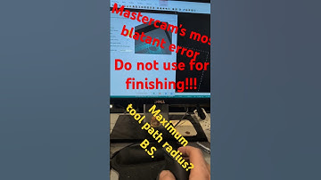 Careful using dynamic contour! #cnc #mastercam #machining