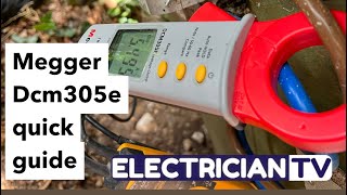 Game changer thank me later Earth leakage meter Megger dcm305e quick guide.