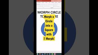 Morph a Circle into a Square?  [PPT TIPS! ] #shortsfeed