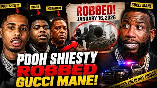 😳 Pooh Shiesty ROBBED Gucci Mane? Celebrities react | YSL Woody, 1090 Jake, Aries Spears, Wack100