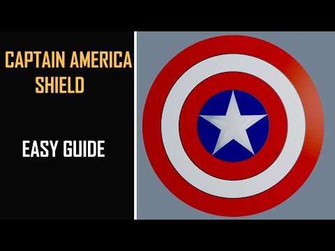 blender 2.81 captain america shield modeling