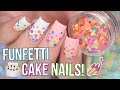 DIY Funfetti Cake Nails! - Nailfetti glitter placement