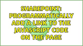 Sharepoint: Programmatically add a link to the JavaScript code on the page