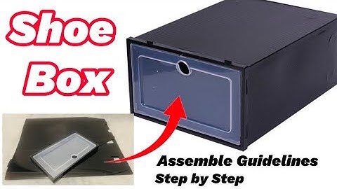 How to Assemble Stackable Drawer Shoe Box Step by Step | Stackable & Foldable Shoe Box Installation