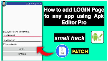 How to add Login page to any app. Apk Editor Pro.
