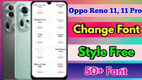 how to change font style in oppo reno 11 | oppo reno 11 font style change