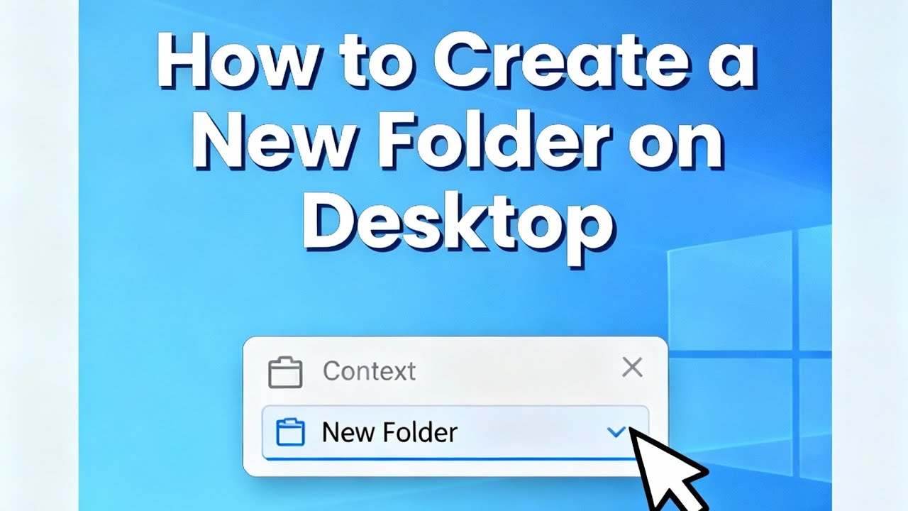 How to create a new folder 📁 on desktop | ToolTips Central - YouTube