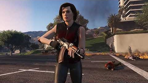 Alice VS Ada Wong, Jill Valentine & Claire Redfield - Ultimate Battle (GTA 5)