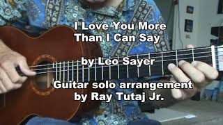 I Love You More Than I Can Say -Guitar Lesson