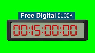 Green Screen stopwatch / timer / timecode 1080p || NO COPYRIGHT ||