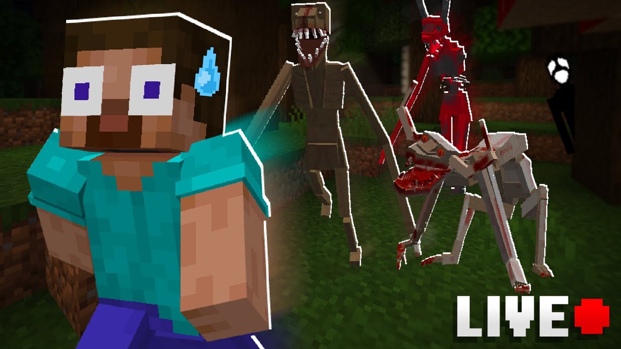Trying to beat Minecraft with WAY TOO MANY Horror Mods