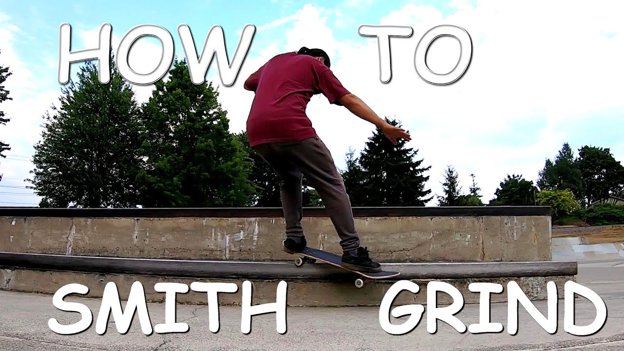 [2FTSK8] HOW TO FRONT SIDE SMITH GRIND skateboarding tutorial - YouTube