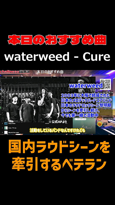 国内ラウドシーンを牽引するベテラン｜waterweed - Cure #本日のおすすめ曲