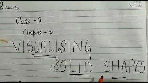Visualising Solid Shapes | Chapter 10 (Part - 2) | NCERT | Class 8th mathematics | CBSE