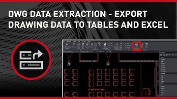 DWG Data Extraction Export Drawing Data to Tables and Excel