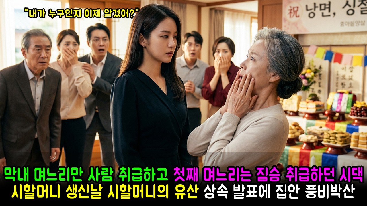 막내 며느리만 사람 취급하고 첫째 며느리는 짐승 취급하던 시댁, 시할머니 생신날 시할머니의 유산 상속 발표에 집안 풍비박산 | 반전사연 | 감동사연 | 노후사연 | 막장사연