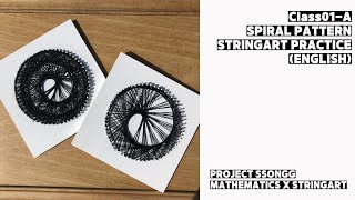 [Class no.01-A] Sprial Stringart Pattern Real String Art (English)